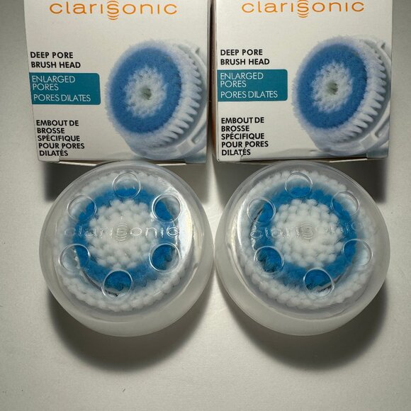 Clarisonic Deep Pore Facial Cleansing Brush Head Replacement 2 PACK - Picture 2 of 3
